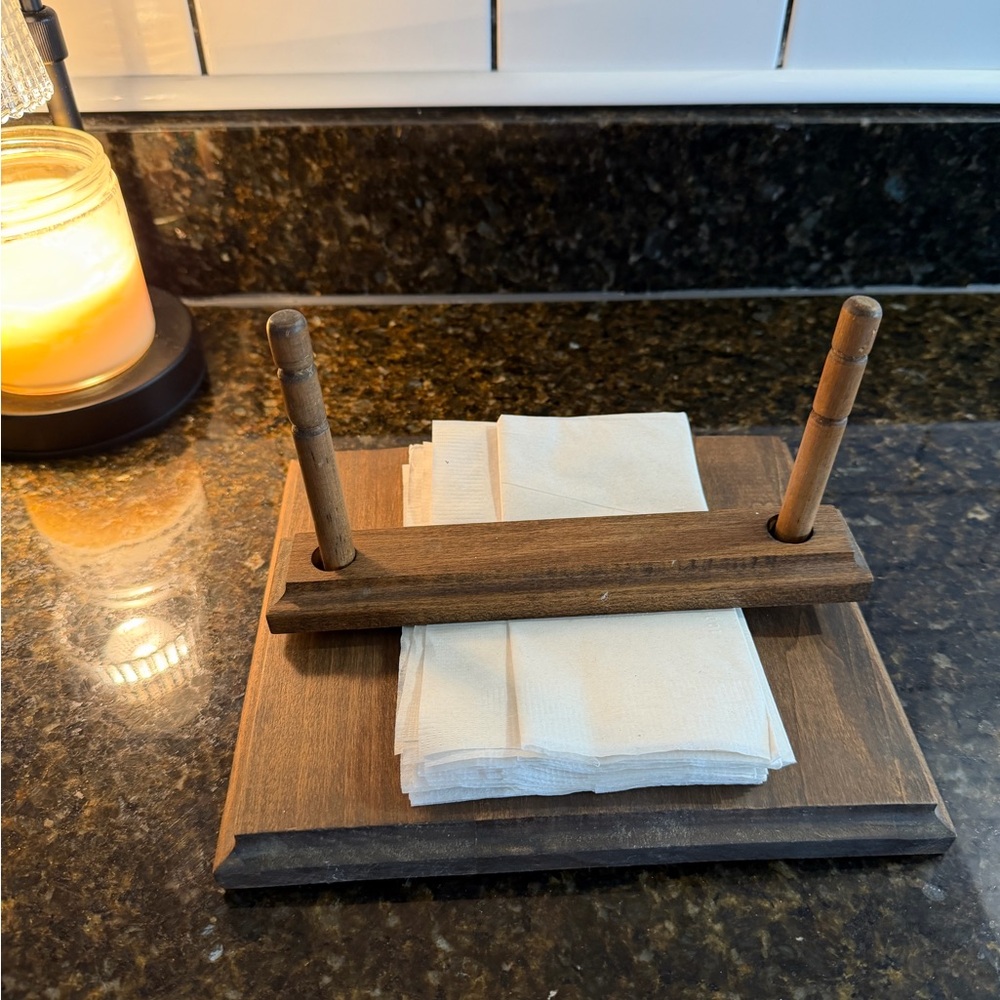Vintage Wooden Napkin Holder